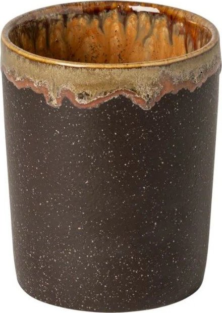 Hnědý kameninový kelímek na zubní kartáčky Poterie Bath – Casafina