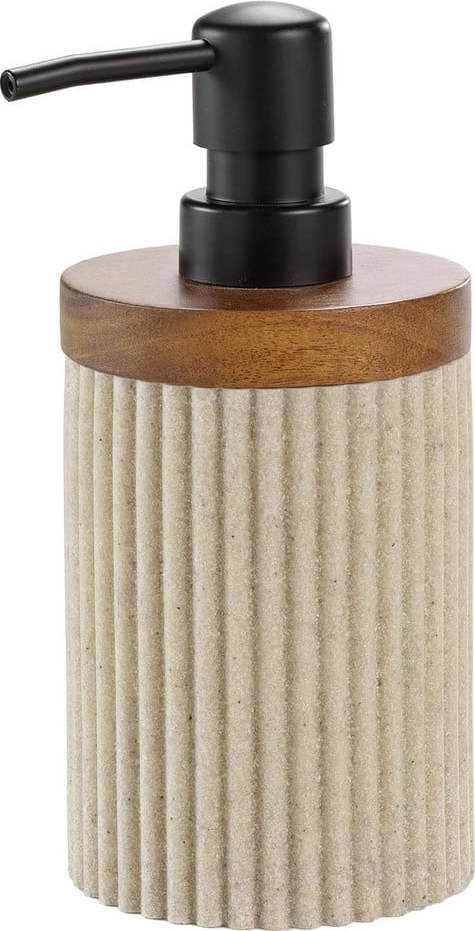 Béžový dávkovač mýdla z polyresinu 350 ml Niagara – douceur d'intérieur