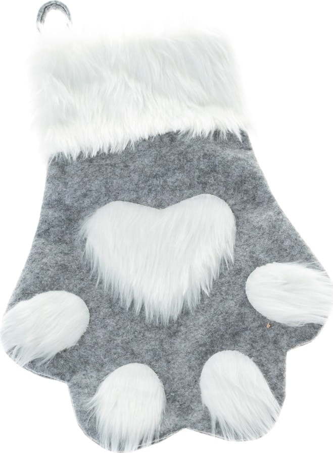 Látková vánoční punčocha 40 cm Paw – Dakls