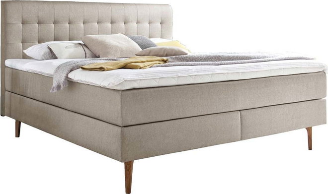 Béžová boxspring postel 180x200 cm Massello – Meise Möbel