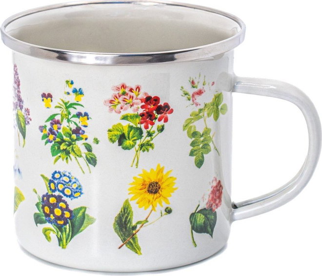 Bílý hrnek 310 ml Vintage Flowers – Sass & Belle