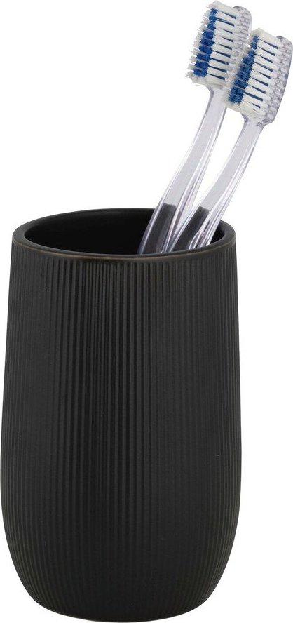 Zelený keramický kelímek na zubní kartáčky Fablo – Wenko