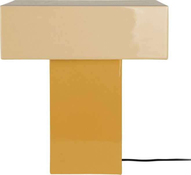 Žlutá stolní lampa (výška 35 cm) Grato Recto – Leitmotiv