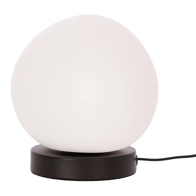 Černo-bílá stolní lampa (výška 19 cm) Stones – Candellux Lighting