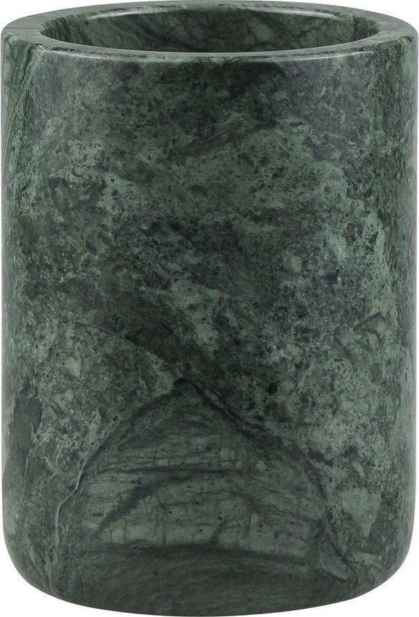 Tmavě zelený mramorový kelímek na zubní kartáčky Marble – Mette Ditmer Denmark