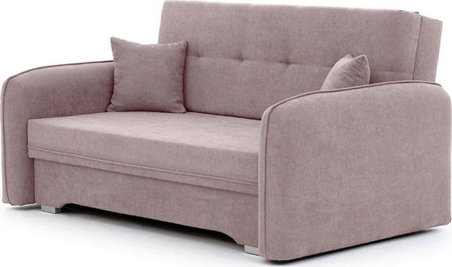 Růžová žinylková rozkládací/s úložným prostorem pohovka 155 cm Laine – ELTAP
