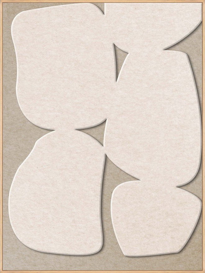 3D obraz s rámem/akustický 90x120 cm Stone Path 1 – Malerifabrikken