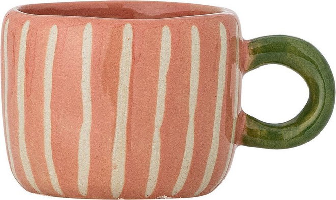Růžový keramický dětský hrnek 110 ml Nini – Bloomingville