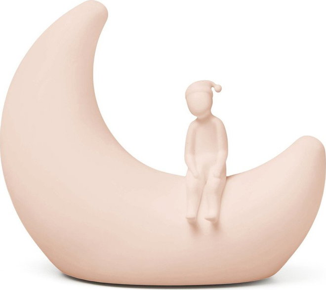 Světle růžové dětské noční světlo Moon Shell – Cam Cam Copenhagen
