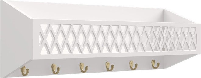 Bílý nástěnný dětský věšák 75x25 cm Harlequin – Cam Cam Copenhagen