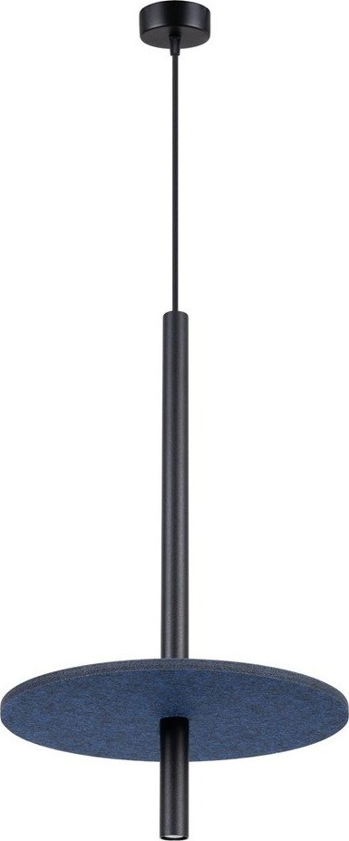 Tmavě modré/béžové kovové závěsné svítidlo ø 30 cm Rilu – Sollux