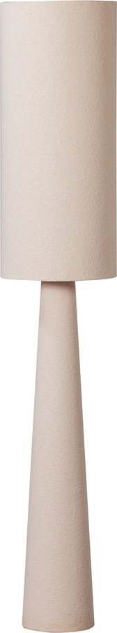 Béžová stojací lampa s textilním stínidlem (výška 187 cm) Loft – WOOOD