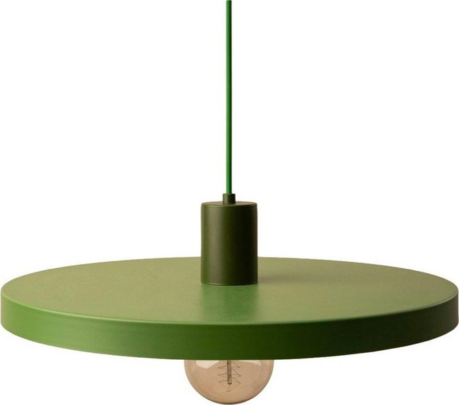 Zelené kovové závěsné svítidlo ø 40 cm Ori – Micadoni