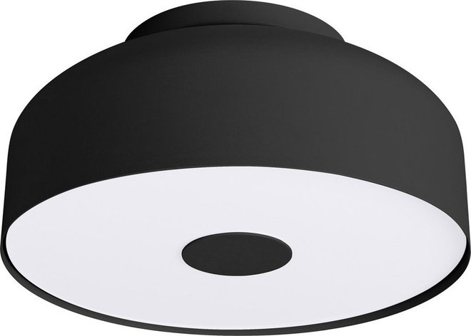 Černé kovové stropní svítidlo ø 30 cm Blacko – Sollux
