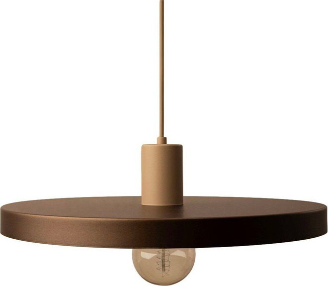 Světle hnědé kovové závěsné svítidlo ø 40 cm Ori – Micadoni