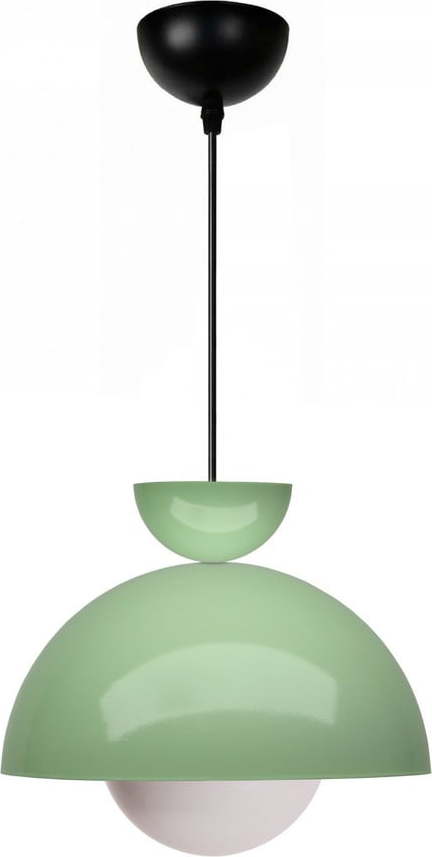 Zelené závěsné svítidlo s kovovým stínidlem ø 25 cm Arta – Opviq lights