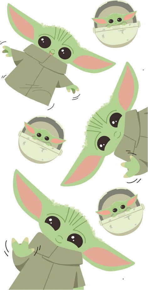 Bavlněná dětská osuška 70x140 cm Star Wars Baby Yoda – Jerry Fabrics