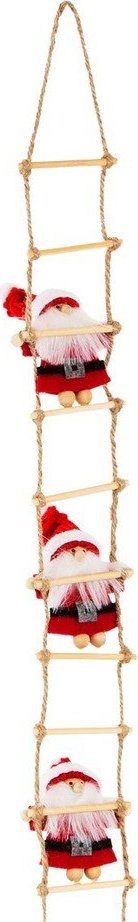Látková závěsná vánoční dekorace 60 cm Climbing Santa – Sass & Belle