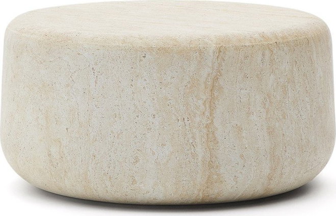 Betonový kulatý zahradní konferenční stolek ø 90 cm Drasi – Kave Home