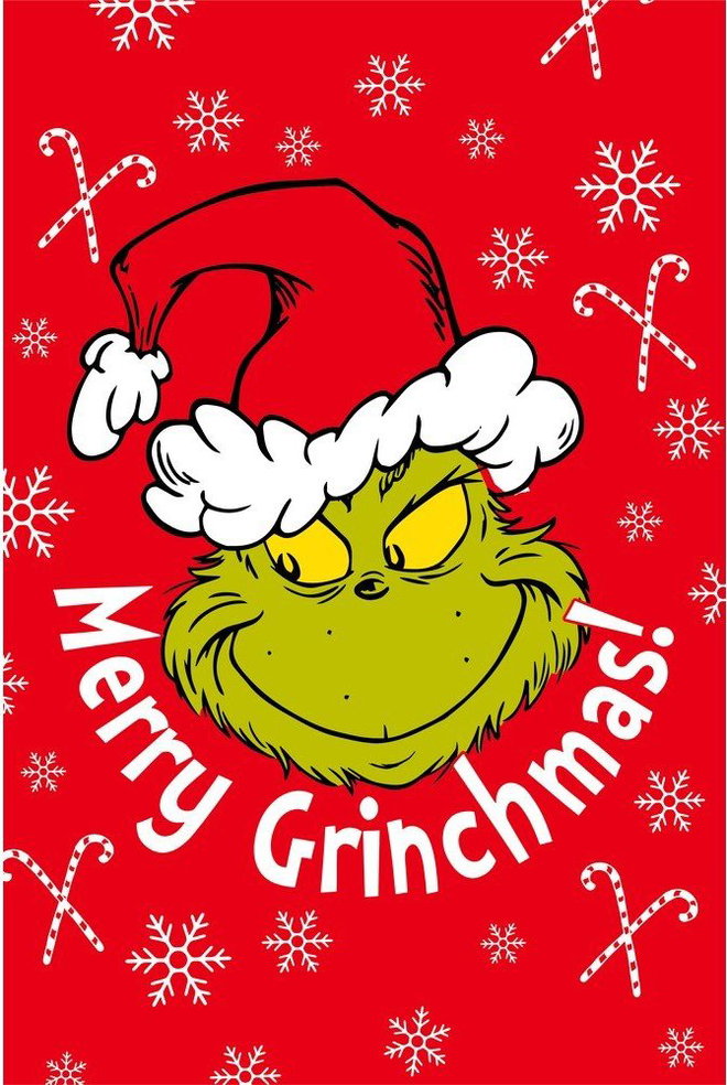 Červená dětská deka z mikroflanelu 100x150 cm Grinch – Jerry Fabrics
