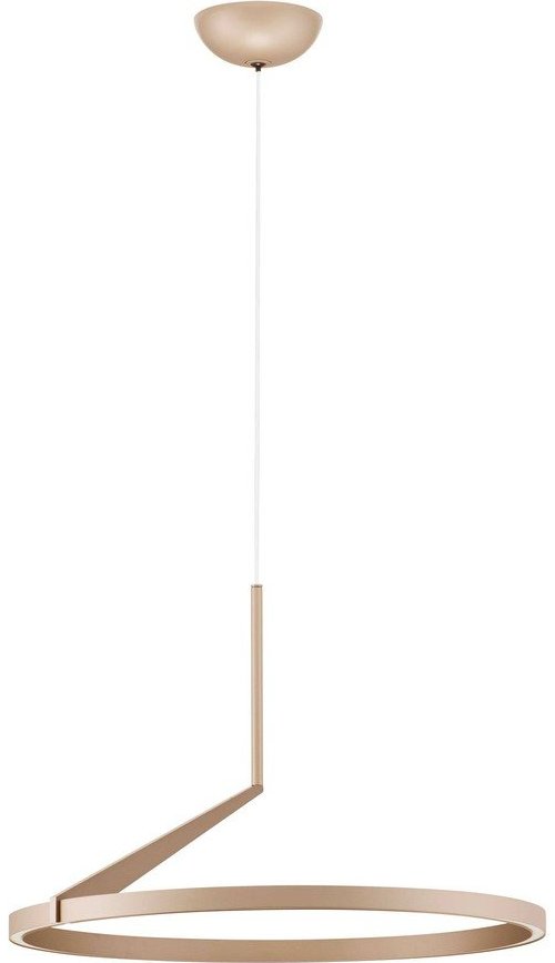 Hliníkové LED stmívatelné závěsné svítidlo v růžovo zlaté barvě ø 60 cm Tilia – Nova Luce
