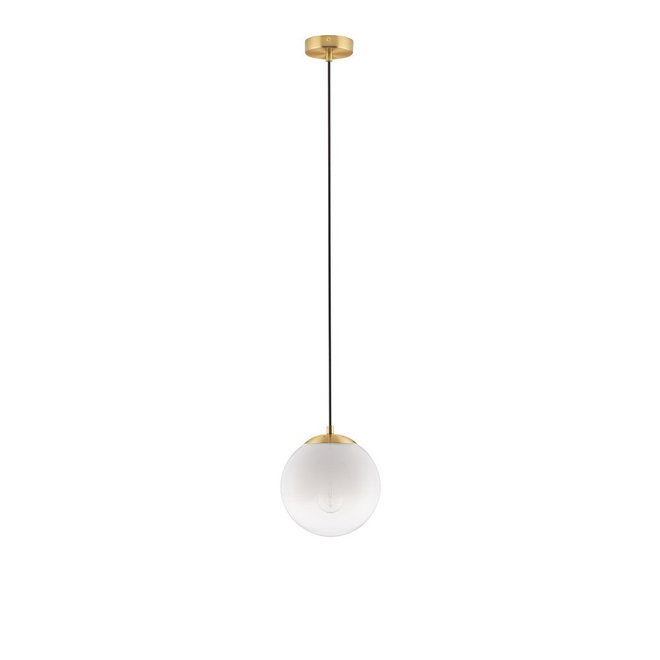Bílé/ve zlaté barvě skleněné závěsné svítidlo ø 20 cm Vita – Nova Luce