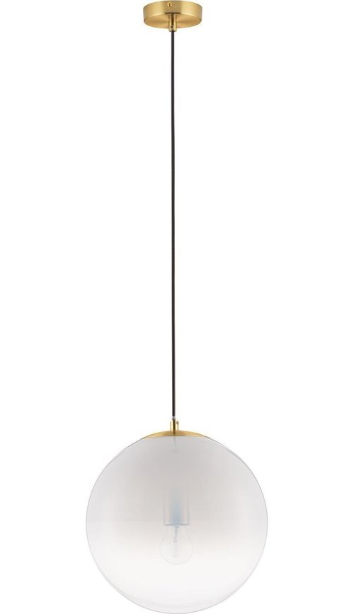 Bílé/ve zlaté barvě skleněné závěsné svítidlo ø 30 cm Vita – Nova Luce