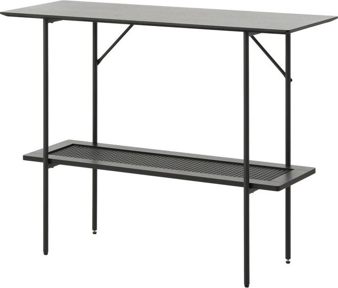 Černý konzolový stolek 37x100 cm Pensacola – Unique Furniture