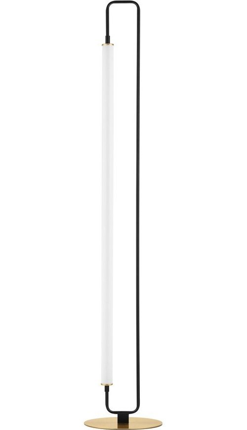 Bílá/matně černá kovová LED stojací lampa (výška 150 cm) Wetro – Nova Luce