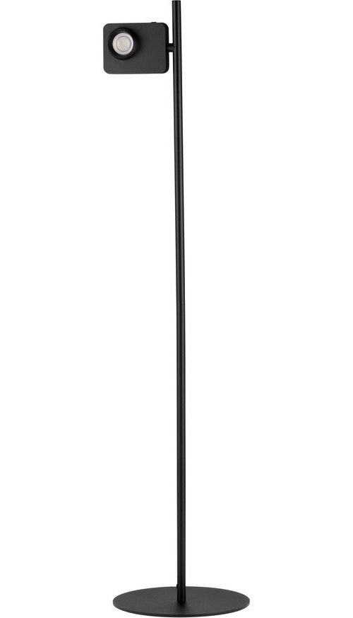 Černá hliníková LED stojací lampa s ohybatelnou konstrukcí/stmívatelná (výška 131 cm) Kedros – Nova Luce