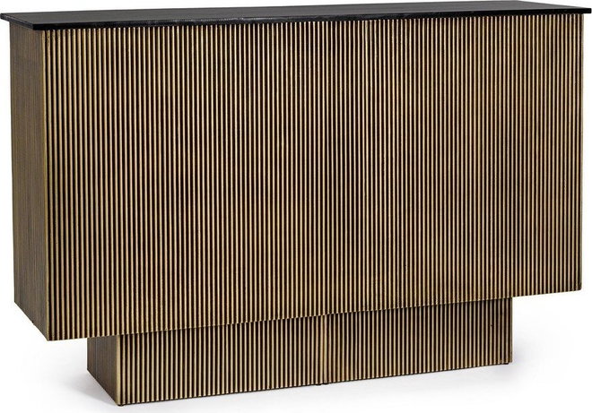 Kuchyňský ostrůvek s deskou z mangového dřeva 40x160 cm Virat – Bizzotto