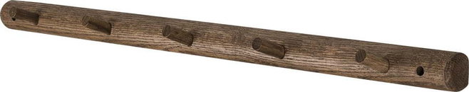 Hnědý nástěnný věšák z dubového dřeva 72 cm Roots – Mette Ditmer Denmark