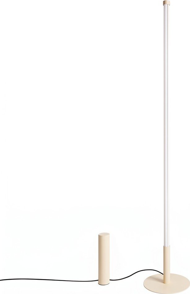 Béžová kovová LED stojací lampa (výška 150 cm) TRANG – Thoro