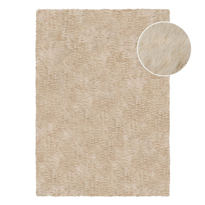Béžová syntetická kožešina 160x230 cm Alpine Faux Fur – Flair Rugs