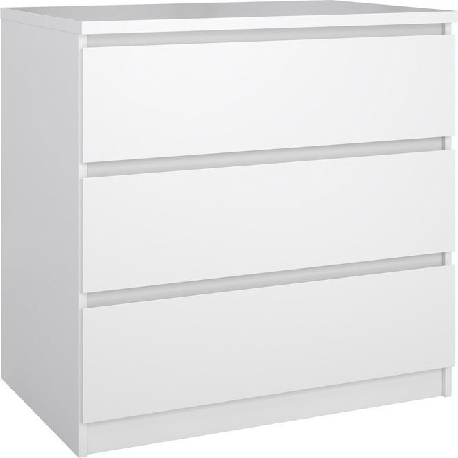 Bílá komoda 77x76x50 cm Naia – Tvilum
