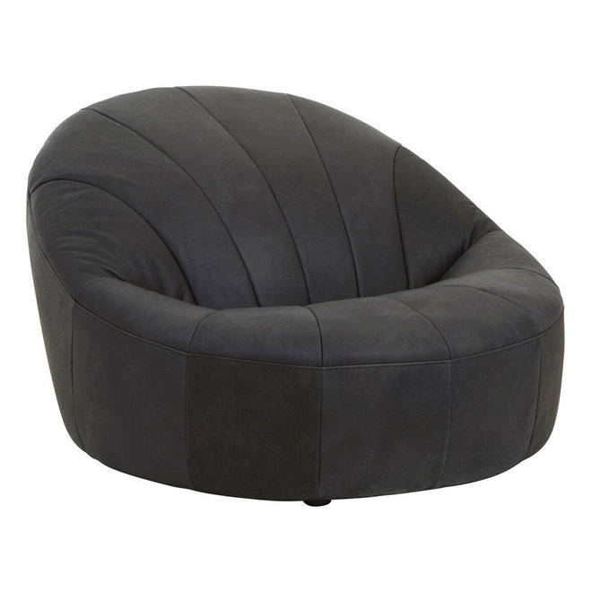 Černé kožené křeslo Hoxton – Premier Housewares
