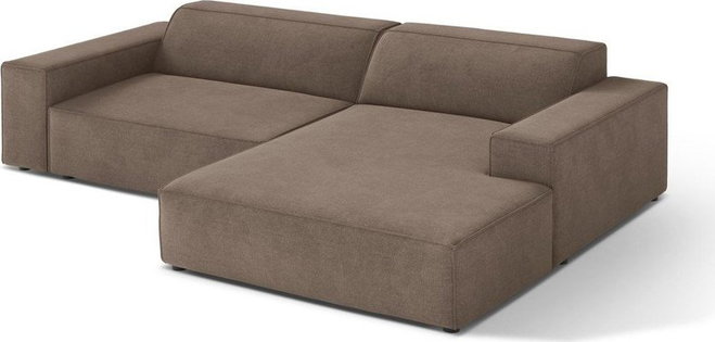 Béžová modulární rohová pohovka (pravý roh/s lenoškou) Jodie – Micadoni