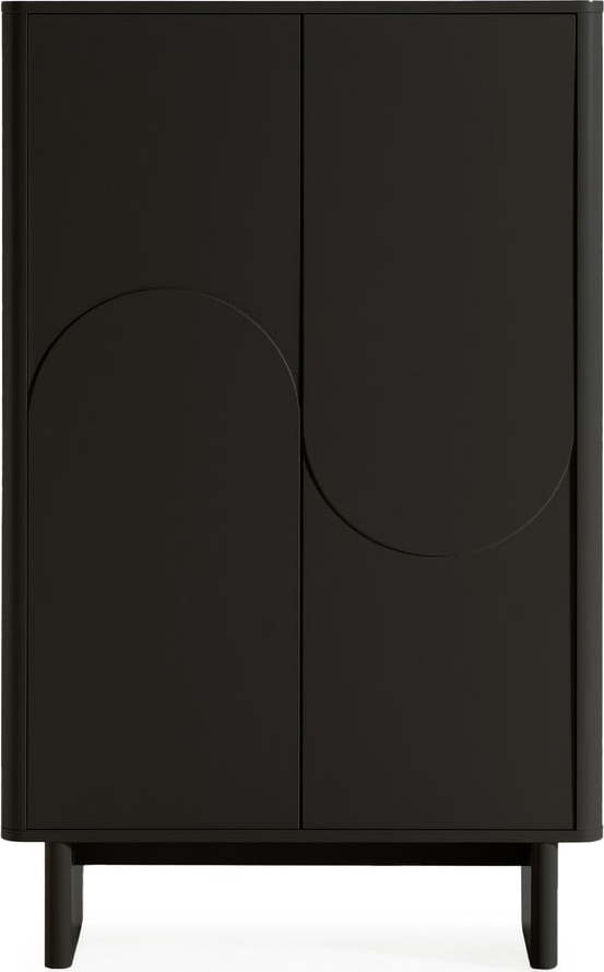 Černá skříňka 80x130x40 cm Solei – MOME