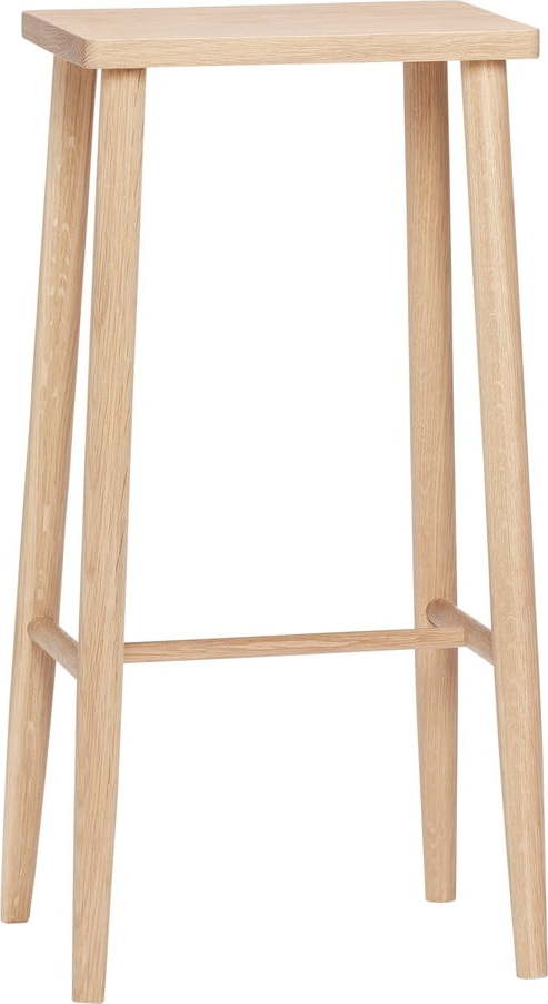 Barová stolička z dubového dřeva v přírodní barvě (výška sedáku 72 cm) Folk – Hübsch