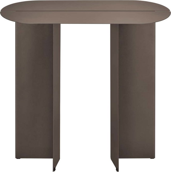 Hnědý ocelový konzolový stolek 35x80 cm Oru – Blomus