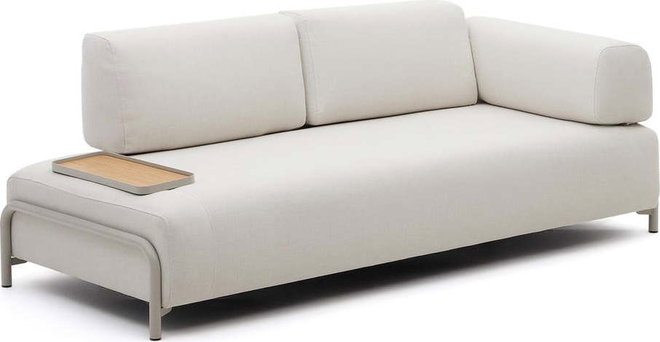 Béžová žinylková modulární pohovka 232 cm Compo – Kave Home