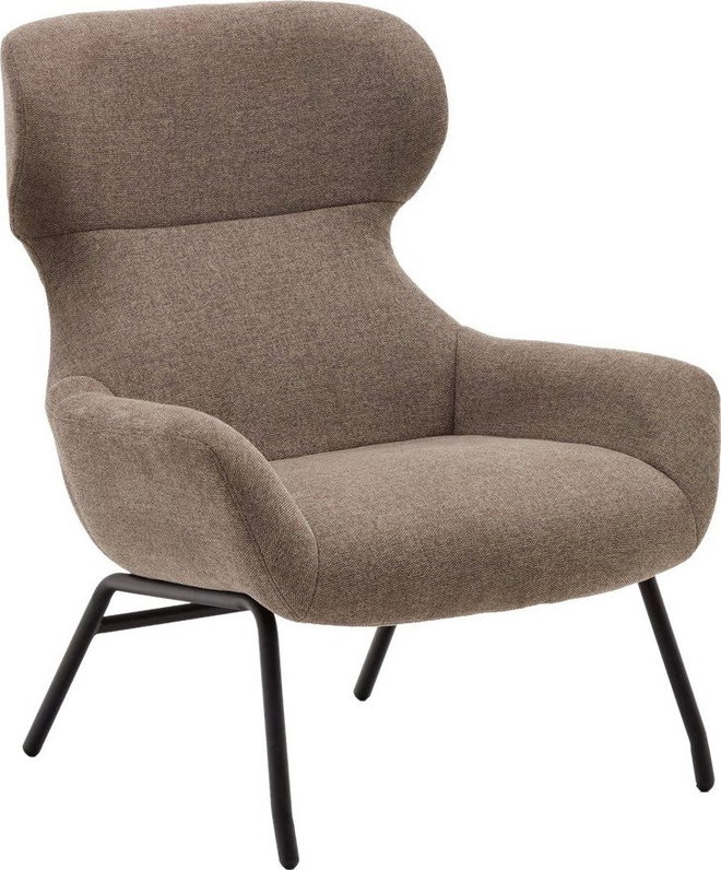 Hnědé křeslo Belina – Kave Home