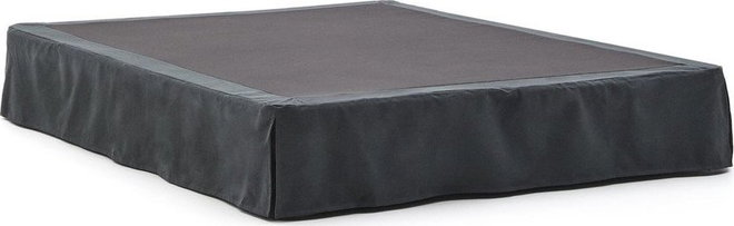 Antracitová čalouněná dvoulůžková postel 160x200 cm Jaira – Kave Home