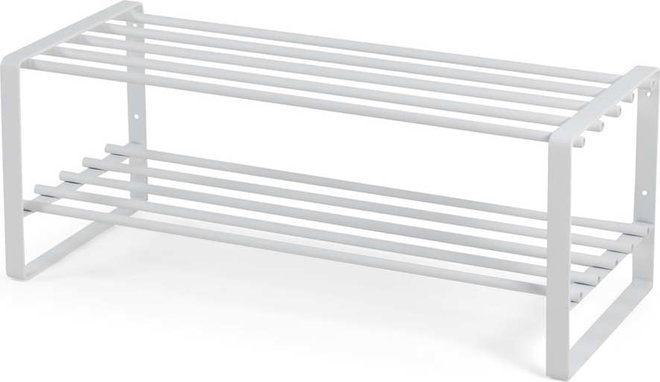Bílý kovový botník 70x29x27 cm Rex – Spinder Design