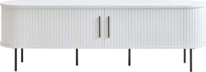 Bílý TV stolek 180x56x45 cm Nola – Unique Furniture