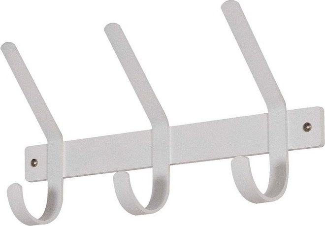 Bílý kovový nástěnný věšák 40 cm Dexter – Spinder Design