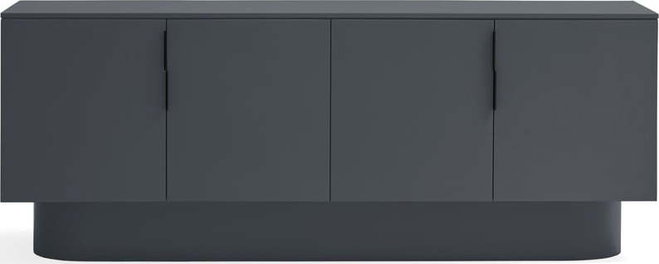 Antracitová komoda 200x77,5 cm Totem – Teulat