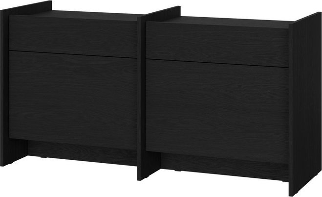 Černá komoda 146x76x51 cm Hido – noo.ma