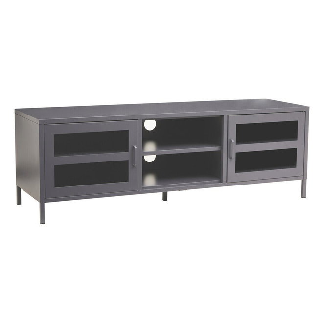 Šedý ocelový TV stolek 150x50x45 cm Acier – Premier Housewares