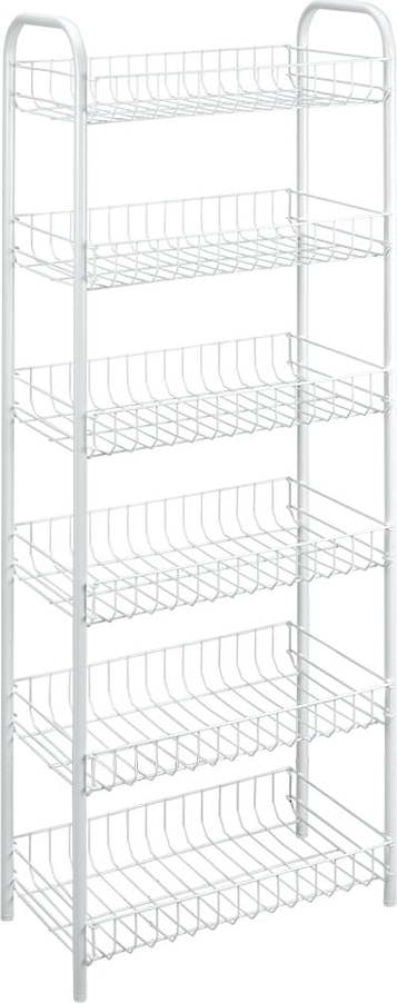 Bílý kovový regál 41x104x23 cm Monaco – Metaltex